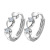 Inlaid Zircon Earrings European and American Plated S925 Silver Ear Clip Ear Clip Ear Rings Wholesale Female