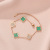 Online Influencer Fashion Four-Leaf Clover Titanium Steel Bracelet Female Shell Fashion Personality Design Hand Jewelry