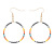 MGB Bead Hand-Woven Beads Ethnic Earrings Bohemian Vintage Stainless Steel Geometric Big Hoop Earrings
