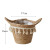 Tassel Nordic Rattan and Straw Woven Flower Basket Flower Pot Woven Basket Woven Bag Large Flower Pot Living Room Bonsai Monstera Deliciosa