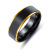 Titanium Steel Ring European and American Men's Titanium Ornament Colorful Black Gold Lasha Electroplating Ring