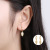 Interest Earrings Diamond Palm-Shaped Ear Clip Zircon Earrings Sterling Silver Earrings European and American 2020