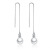 Silver Jewelry Eardrops Shell Pearls Diamond Beads Hanging Earrings Korean Same Style Factory Direct Sales Wholesale
