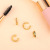 and America Creative Non-Piercing Ear Clip Female Ins Hot Selling Zircon Ear Clip Fashion Type C Small Ear Ring Erq82