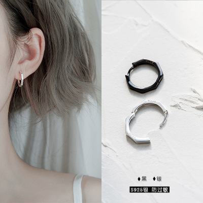 Wearable While Sleeping Ear Clip Women's Frosty Style Earrings Circle-Shaped Circle Earrings Earrings 2019 New Fashion