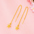 Hanging Earrings Female Long Simple Eardrops Alluvial Gold Temperament Auricular Needle Internet Celebrity Live Jewelry