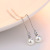 Silver Jewelry Eardrops Shell Pearls Diamond Beads Hanging Earrings Korean Same Style Factory Direct Sales Wholesale