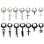 Ear Clip Retro Style Men's and Women's Internet Celebrity Exaggerated Ear Hanging Suit Cross-Border E-Commerce Supply