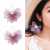 Elegant 2020 New Mesh Fairy Flower Crystal Earrings Korean Simple Personality Lace Temperament Ear Hook Women