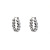 Niche Design Metal Heart Circle 925 Silver Pin Earrings Women's Advanced Cold Style Ear Studs Fashion All-Matching