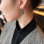 Retro Baroque Rhinestone Ear Ring 2021 New Trendy Exaggerated Personalized Silver Pin Earrings Earrings for Women