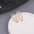 Plating Golden Pearl Tassel Ear Clip Korean Style Sweet Little Fairy Temperament Chain Ear Clip Internet Celebrity