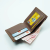 Casual Two Fold Multiple Card Slots Men's Wallet Horizontal Functional Large Capacity Double Line Wallet