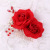 Bridal Headdress Red Flower Rhinestone Hair Comb Handmade Beaded Hair Comb Headdress Flower Rose Toast Suit Headdress