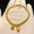 Ancient Heritage Alluvial Gold Lotus Seedpod Bracelet Two World Happy Beads Ancient Style Gold Plated Imitation Gold Bracelet Ornament