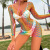 Internet Celebrity Cross-Border Fishnet Hollow Bikini Jacket Sexy Grid Colorful Suit