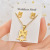 Ear Stud Earrings Stainless Steel Set Insect Animal Two-Piece Set Cross-Border Foreign Trade Female Small Accessories
