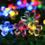 Cross-Border Led Cherry Blossom Solar-Powered String Lights Peach Blossom Shape Outdoor Waterproof Flower Colored Lights Garden Garden Decorative Lights