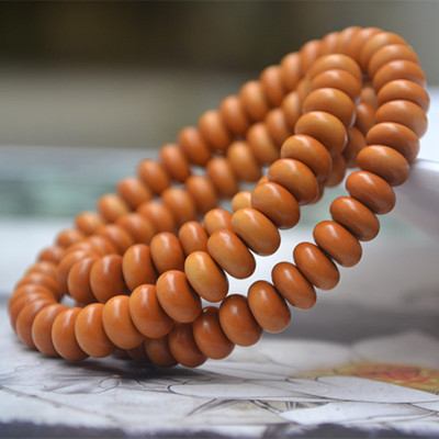 Nut Spacer Buddha Beads Rosary Bracelet Bracelet Flat Beads Gasket Necklace Made of Loose Beads Accessories Abacus Beads