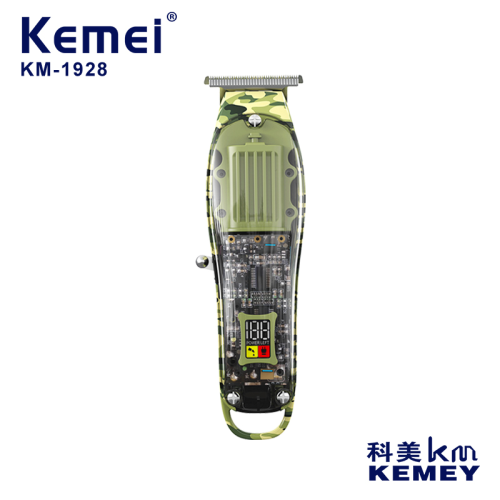 cross-border factory direct supply electric clipper komei km-1928 hair clipper transparent cover special hair cutting razor