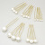 Pieces Pearl Hairpin Hair Accessories European and American Retro Makeup Updo Flower Beads U-Shaped Hairpin Accessories