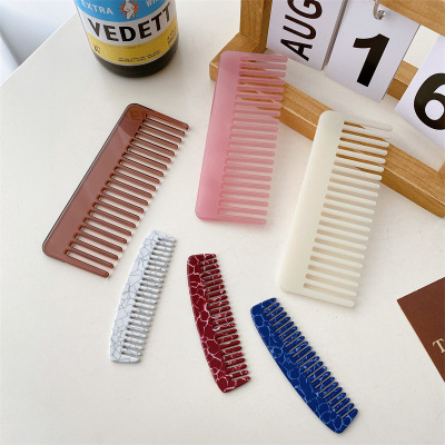 Cellulose Acetate Sheet Solid Color Does Not Hurt Hair Styling Comb Portable Compact Mini Bangs Hairdressing Comb