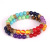 Factory Direct Sales 8mm Volcanic Rock Colorful Stone Yoga Energy Bracelet Natural Agate Beads Bracelet Accessories