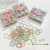 Candy Color Children's Thumb Hair Ring 100 PCs Boxed Hair Band Korean Cute Hair Rope Baby Hair Ties