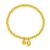 Ancient Heritage Alluvial Gold Lotus Seedpod Bracelet Two World Happy Beads Ancient Style Gold Plated Imitation Gold Bracelet Ornament