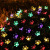 Cross-Border Led Cherry Blossom Solar-Powered String Lights Peach Blossom Shape Outdoor Waterproof Flower Colored Lights Garden Garden Decorative Lights