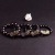 Cute Crystal 16mm Gold Obsidian Overlord Smooth Hair Bracelet Single Ring Bracelet Men's and Women's Bracelets Wholesale