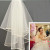 Wholesale Bridal Veil Double-Layer Edging 1.5 Veil Wedding Dress Accessories Wedding Veil Factory in Stock Wholesale