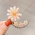 Korean Female Online Influencer 2021 New Cherry Blossom Japanese Clip Hairware Clasp Daisy Flower Hairpin Side Hairpin