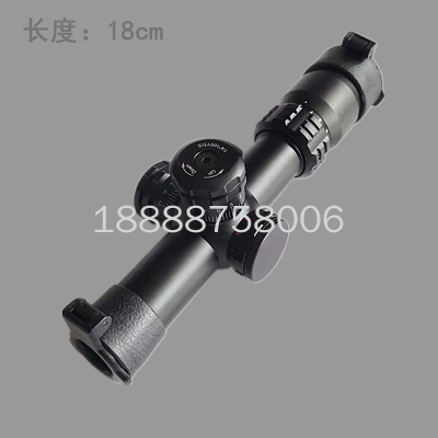 2-8 X20 Telescopic Sight 8 Times Mirror Short Glance 18cm Traffic Light with Lock Zoom Laser Aiming Instrument