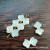 Deep Sea White Shell Bow Shell Carved Flower DIY Jewelry Earrings Hairpin Brooch Clothing Handmade Accessories Wholesale