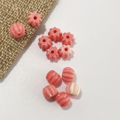 Empress Small Pumpkin 8mm Personalized DIY Pendant Clothing Accessories Shell Powder Embossed Craft Ornament Accessories