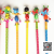 Wooden cartoon head pencil creative stationery cute study supplies pupil prize gift present