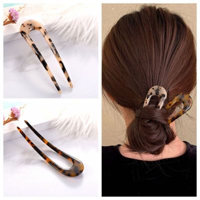 Print Acetate Retro Style Headdress for Han Chinese Clothing Coiled Hair Hair Net Red Hair Accessories Simple Ins Updo
