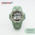 [Manufacturer] Waterproof Children's Electronic Watch Female Trend Matcha Green Watch Luminous Timing Multi-Function Watch Gift