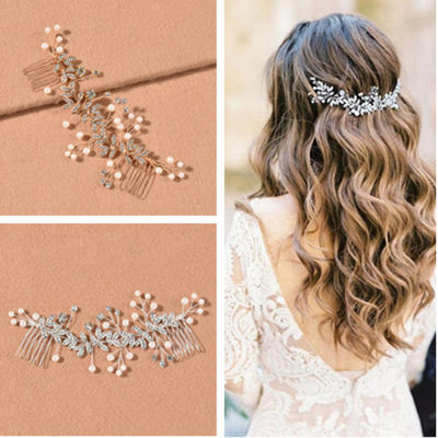 Mailang Bridal Hair Comb Silver Flower Headwear Hair Comb Wedding Dress Accessories Bridal Ornament Wholesale
