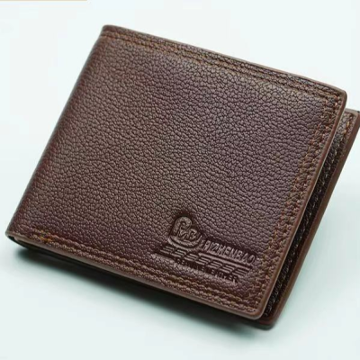 Casual Two Fold Multiple Card Slots Men's Wallet Horizontal Functional Large Capacity Double Line Wallet