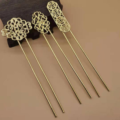 DIY Antique Accessories Color Retention Laminate Welding Hairpin Headdress for Han Chinese Clothing Main Body