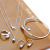 European and American Fashion Simple Water Drop Four-Piece Ring Earrings Necklace Bracelet 4 PCs Set Wholesale