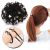 High Elastic Korean Style Hair Ring Headband Women's Rubber Band Leather Cover Thick Small Jewelry Hair Accessories