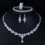 T0138 Li Ying Ornament Korean Fashion Elegant Bridal Wedding Formal Dress Accessories High-End AAA Zircon Four-Piece Set