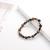 Hematite Haematite Tigereye Bracelet Elastic Half Moon Magnetic Single Circle Frosted Black Agate Tiger-Eye Bracelet