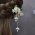 Style Jasmine Flower Wooden Hairpin Classical Pearl Linglan Flower Fresh Hanfu Court Retro Simple Updo Hair Accessories