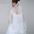and American Bride Single Layer Veil Wedding Dress Accessories Wedding Car Bone with Comb Wedding Dress Lace Veil Veil