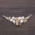 2020 New Pearl Flower Hair Comb Headdress Exquisite Wedding Dress Accessories Golden Leaf Hair Comb Headdress