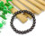 Trade Fair Hot Sale Jewelry Magnetic Black Gall Stone Bracelet Men and Women 8mm round Beads Magnetic Material Bracelet